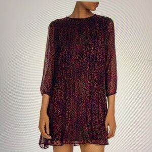 Ba&sh Grace Purple Chiffon Dress